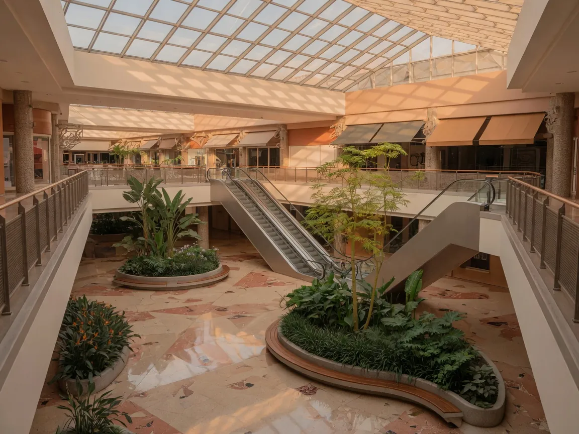 Atrium of a modern South African shopping centre
